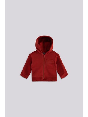 GB Baby Bg Store Erkek Bebek Bordo Eşofman Üstü Pamuk Rahat Kullanım İçin Tasarlandı