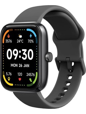 Ttec Tempus 47 mm  Dikdörtgen Kasa Akıllı Saat Siyah 2S09W