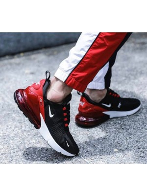 Nike Air Max 270 Siyah  Kırmızı  Sneaker Ayakkabı(Dar Kalıptır Bir Numamara Büyük Sipariş Veriniz..)