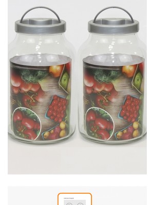 Paşabahçe 5 Litre - 5000 cc Cam Kavanoz Kapaklı - 2 Adet