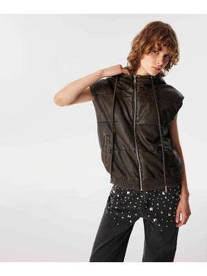 Deri Görünümlü Yelek TW6240012031022