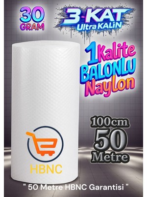 Hbnc 100 cm x 50 Metre Balonlu Naylon Patpat Havalı Eşya Taşıma Koruma Naylonu