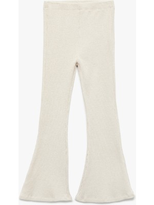 Viskon Karışımlı Kaşkorse Slim Fit Ispanyol Paça Pantolon