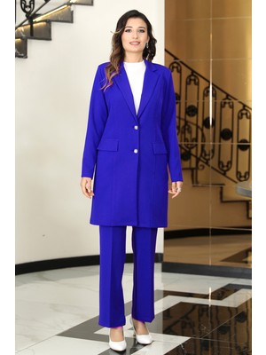 Parla Ceket Pantolon Şık Tesettür Takım