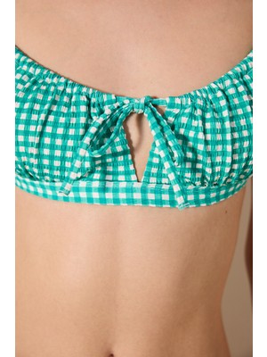 Triana Bandeau Dokulu Çok Renkli Bikini Üstü
