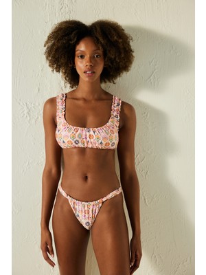 Arianne Bra Desenli Bikini Üstü