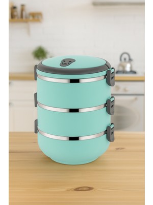 Freshbox 3 Katlı Sızdırmaz Yemek Termosu Sefer Tası 1,8 Lt