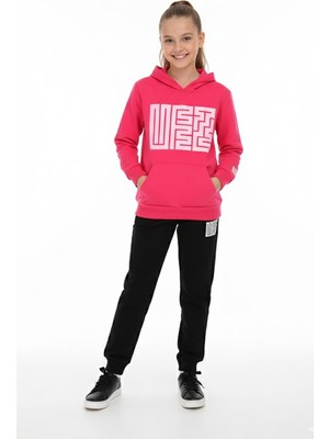 Crassi Kız Çocuk Eşofman Takımı Kapüşonlu Cepli