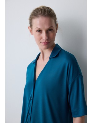 Penti Aging Collagen Gömlekli Kapri Pijama Takımı