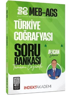 Indeks Akademi 2026 Meb-Ags Türkiye Coğrafyası Soru Bankası Çözümlü - Alican Demir