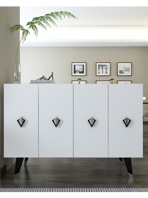 8165KM-32DD Konsol,kahve Köşesi,ayakkabılık,ofis Evrak Dolabı,mutfak Kiler Dolabı,tv Ünitesi-Bg