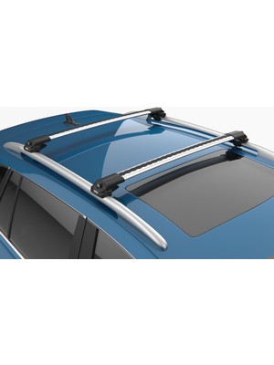 Turtle Can Carry Air-1 Audi A4 Allroad (B8) Estate 2008->2015 Portbagaj Ara Atkı Seti, Gri