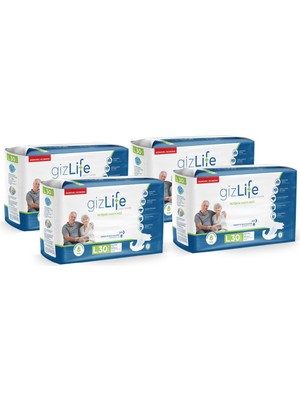 Gızlıfe Bel Bantlı Yetişkin Hasta Bezi Büyük Boy L 120 Adet