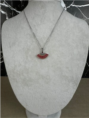 Yelpaze Figürlü Çelik Kolye