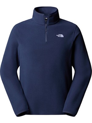 The North Face M Glacier Fleece 1/4 Zip Jacket Kadın Outdoor Parka NF0A8D0Q8K21 Lacivert