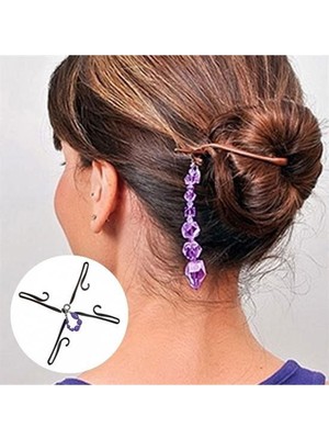 Buffer® Kolay Saç Toplama Örgü Yapma Tokası Saç Şekillendirme Seti