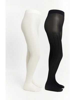 Lcw Kids Ekru Kız Çocuk Ince Külotlu Çorap 2'li