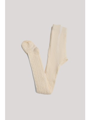 Bg Store Kız Bebek Ekru Çorap