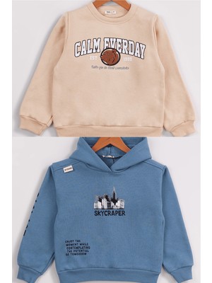 Erkek Çocuk 2'li Paket Basic Sweatshirt