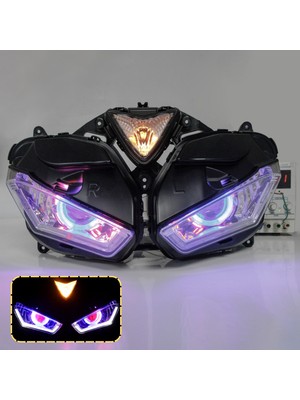 Yamaha R3 R25 Ön Far 2015 2018 Model Özel Tasarım Mercekli LED Angel Gözlü Far Premium Kalite