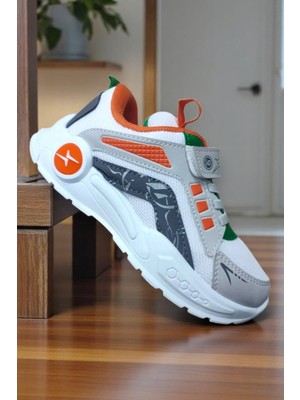 Riox 114 Beyaz Hafif Rahat Günlük Erkek Çocuk Spor Ayakkabısı