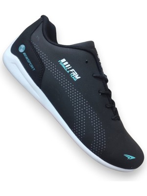 317 Siyah Düz Taban Hafif Rahat Günlük Erkek Sneaker