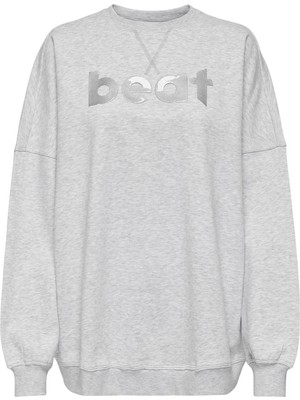 Relax Fit Bisiklet Yaka Uzun Kol Kadın Sweatshirt 15333285