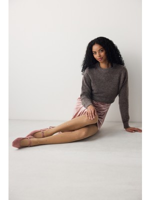 Bright Stone Naturel Ten Rengi Külotlu Çorap