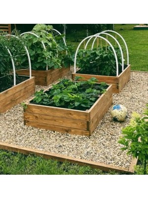 Ahşap Sebze Tarhı, Büyük Boy Bahçe Saksılık