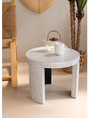 The Mia Sedef Tabure Yan Sehpa 50X40 cm TLC0118