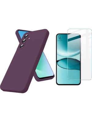 Samsung Galaxy S25 Fe ile Uyumlu Kılıf Esnek Premium Telefon Kılıfı ve Temperli Cam Ekran Koruyucu