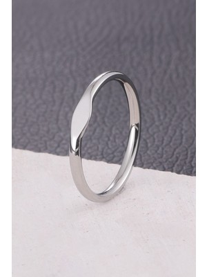 Chavin Çelik Silver Mini Kadın Yüzük EV30BY