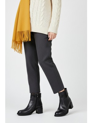 Mammamia Kadın Deri Topuklu Bot D25KB-8430