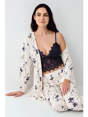 Arnetta 3414-S Kadın 3'lü Pijama Takımı