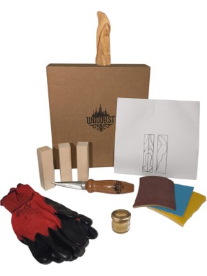 Woody.st Ahşap Büyücü Oyma Kendin Yap Hobi Seti – Başlangıç Için Her Şey Dahil Oyma Kiti