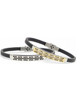 Kuşkaya Ticaret Desenli Çelik Bileklik | 14 Şubat Sevgililer Günü Hediyesi