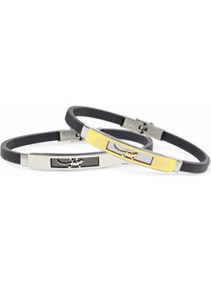 Kuşkaya Ticaret Kertenkele Desenli Çelik Bileklik | 14 Şubat Sevgililer Günü Hediyesi