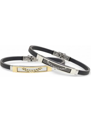 Kuşkaya Ticaret Desenli Çelik Bileklik | 14 Şubat Sevgililer Günü Hediyesi