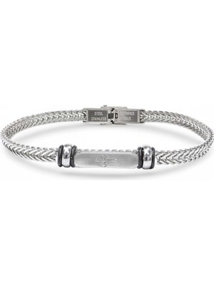 Kuşkaya Ticaret Gothic Cross Çelik Hasır Örgülü Ayarlanabilir Bileklik | 14 Şubat Sevgililer Günü Hediyesi