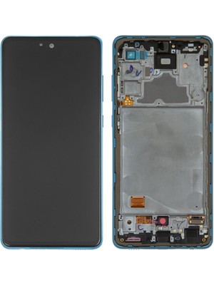 Samsung Galaxy A72 SM-A725 LCD Ekran Dokunmatik Çıtalı Mavi