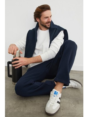 3 Iplik Basic Bisiklet Yaka Sweatshirt