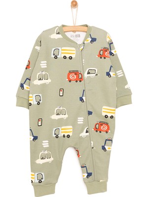 Hellobaby Erkek Bebek Uyku Tulumu 1 Tog Fermuarlı Bisiklet Yaka Uzun Kol Patiksiz Paça