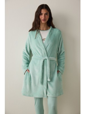 Penti Mint Sleep-In Kuşaklı Yumuşacık Termal Etkili Sabahlık