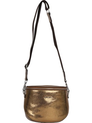 Bueno Shoes Bronz Parlak Deri Kadın Çapraz Çanta 01WBY3606 01WBY3606