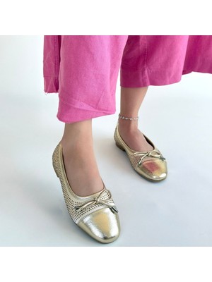 Etya Gold Cilt Babet Ayakkabı