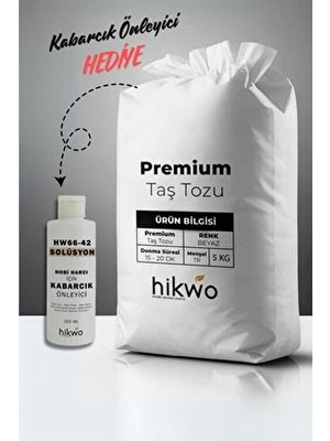 Premium Taş Tozu - Hızlı Donan Profesyonel Taş Tozu - Mumluk Döküm Beton Harcı - Hobi Harcı 5 kg