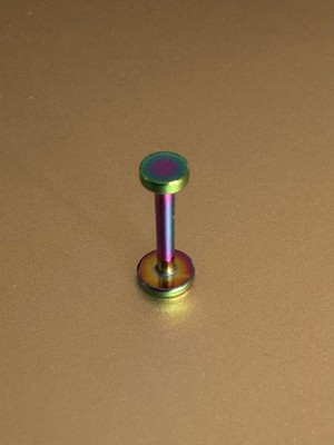 Cerrahi Çelik Bar Içinden Vidalı Labret Piercing-Dudak-Helix, Tragus, Bar Uzunluğu 8mm-1 Adet