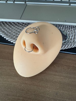 Cerrahi Çelik Septum /fake Septum/fake Piercing (Sıkıştırma/delik Gerektirmez)-1 Adet