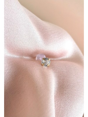 Bylin Zirkon Taşlı Bioplast Piercing-Gold Taş Çapı 4 Mm-Dudak,helix,tragus,helix Foward,flat-Bar uzunluğu 8 mm-1 Adet