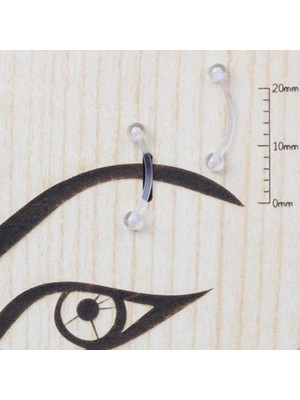 Bylin Bioplastik Banana/muz Piercing-Kaş,daith,rook,snug, Surface,venom,genital, Frenulum-Bar boy 8mm/ 1 Adet